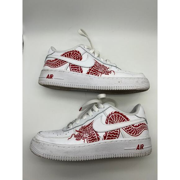 Nike Airforce 1 Custom Dragon Designs size 4.5Y - Picture 1 of 12
